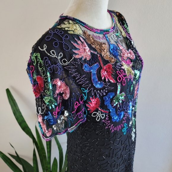 VTG 80s Swee Lo Sequin Dress - Picture 8 of 10